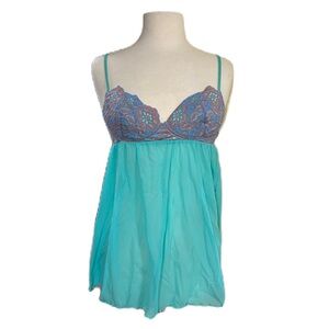 Cosabella Teal and Purple Chemise